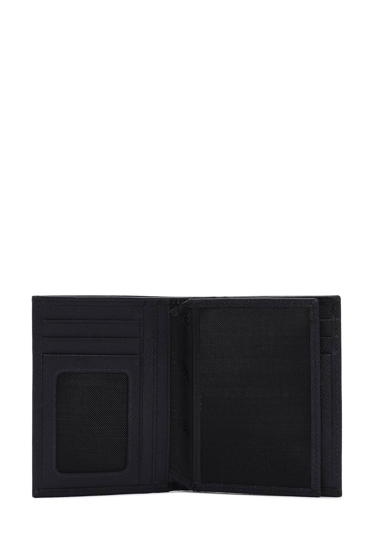 Men's Black Leather Wallet 000a2d3093cv