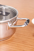 Grace Induction Base Steel Cookware 22 cm 3.8 Liter