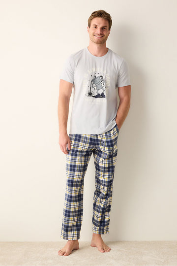 Coffee Multicolor Pants Pajama Set