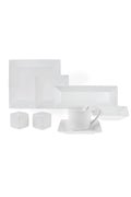 Trend Emboss 32 Pieces 6 Seater Porcelain Breakfast/Serving Set