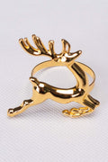 Deer Gold 2-Piece Napkin Ring