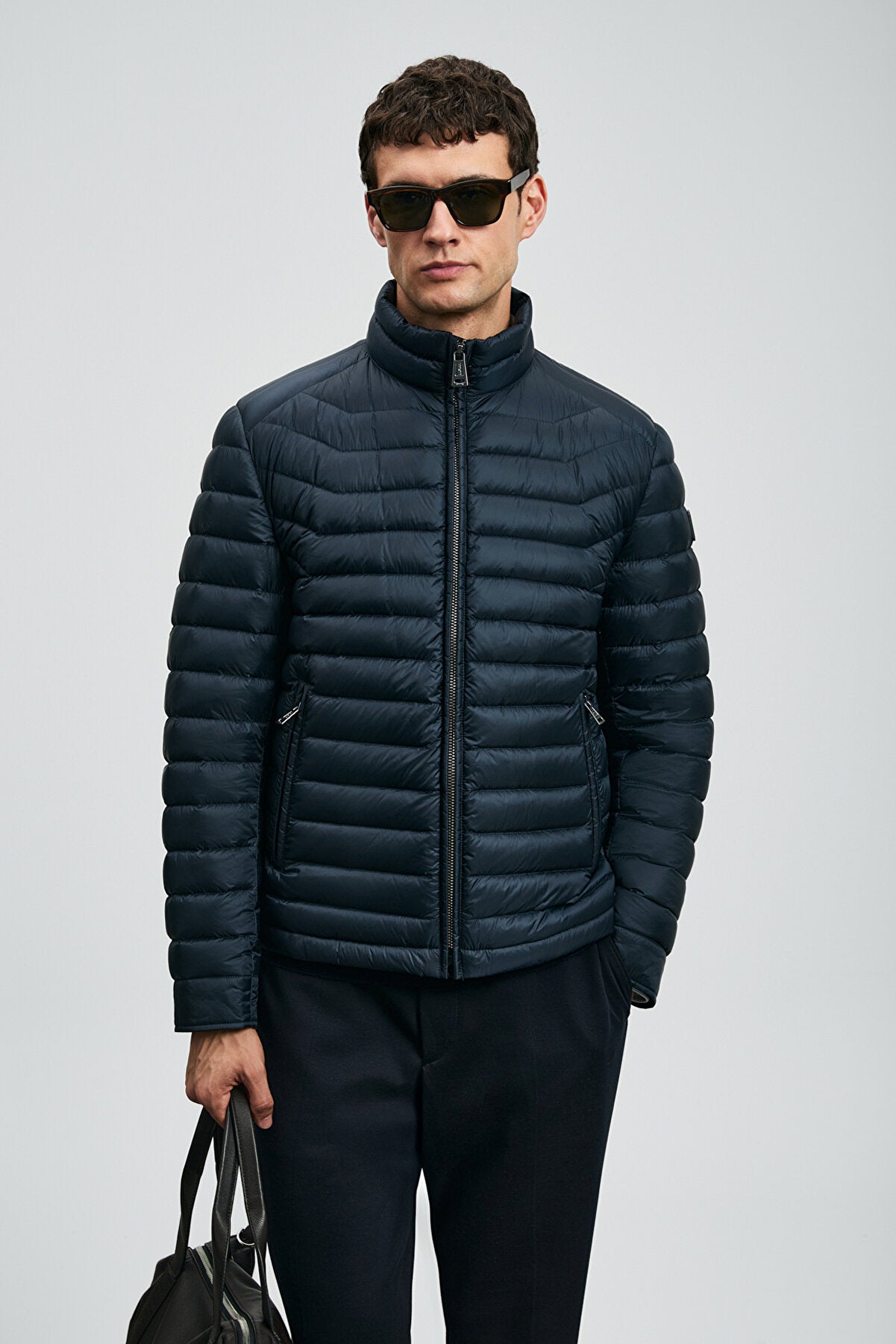Andy Goose Down Coat Men Navy