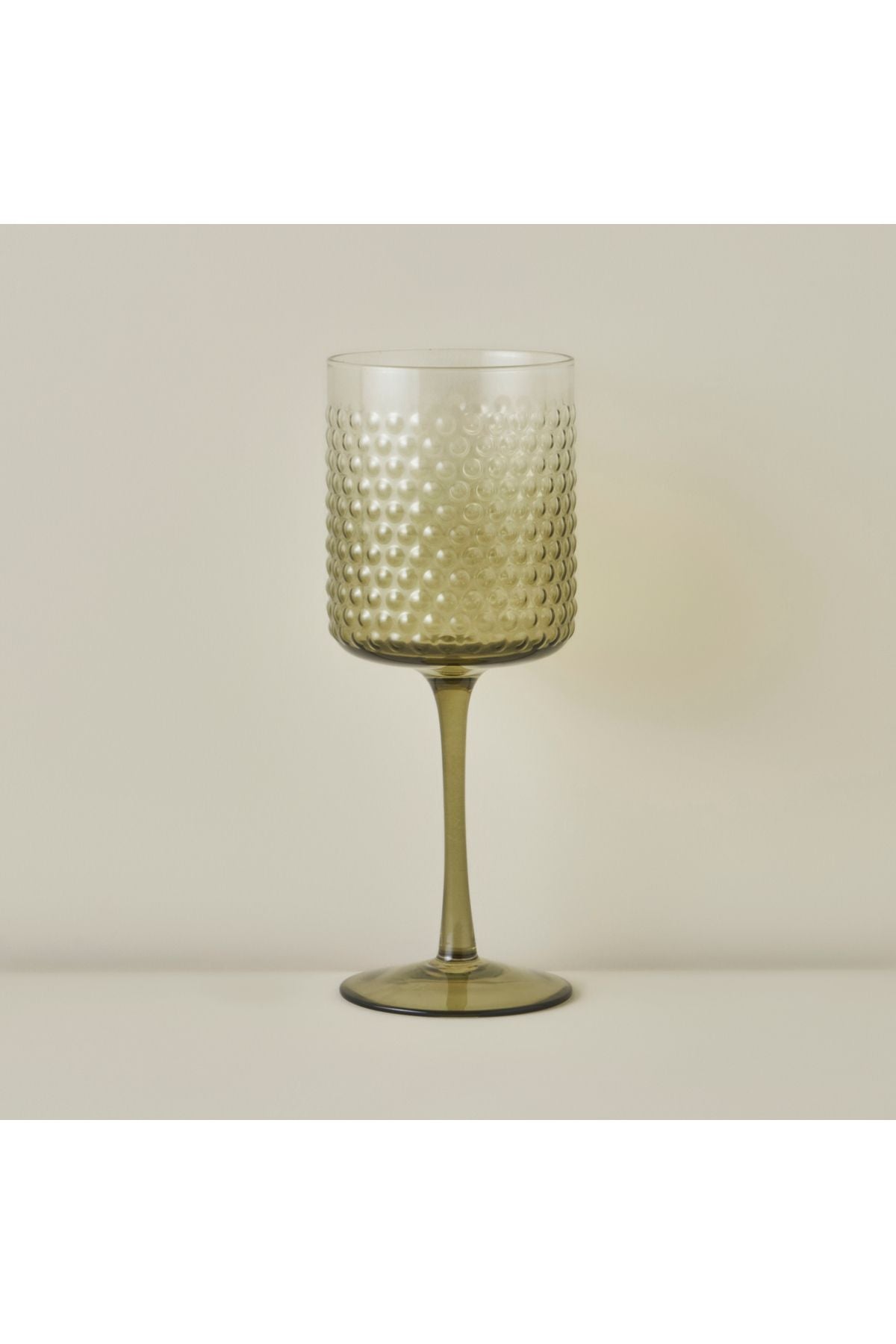 Bubble Goblet Set of 6 Green (400 cc)