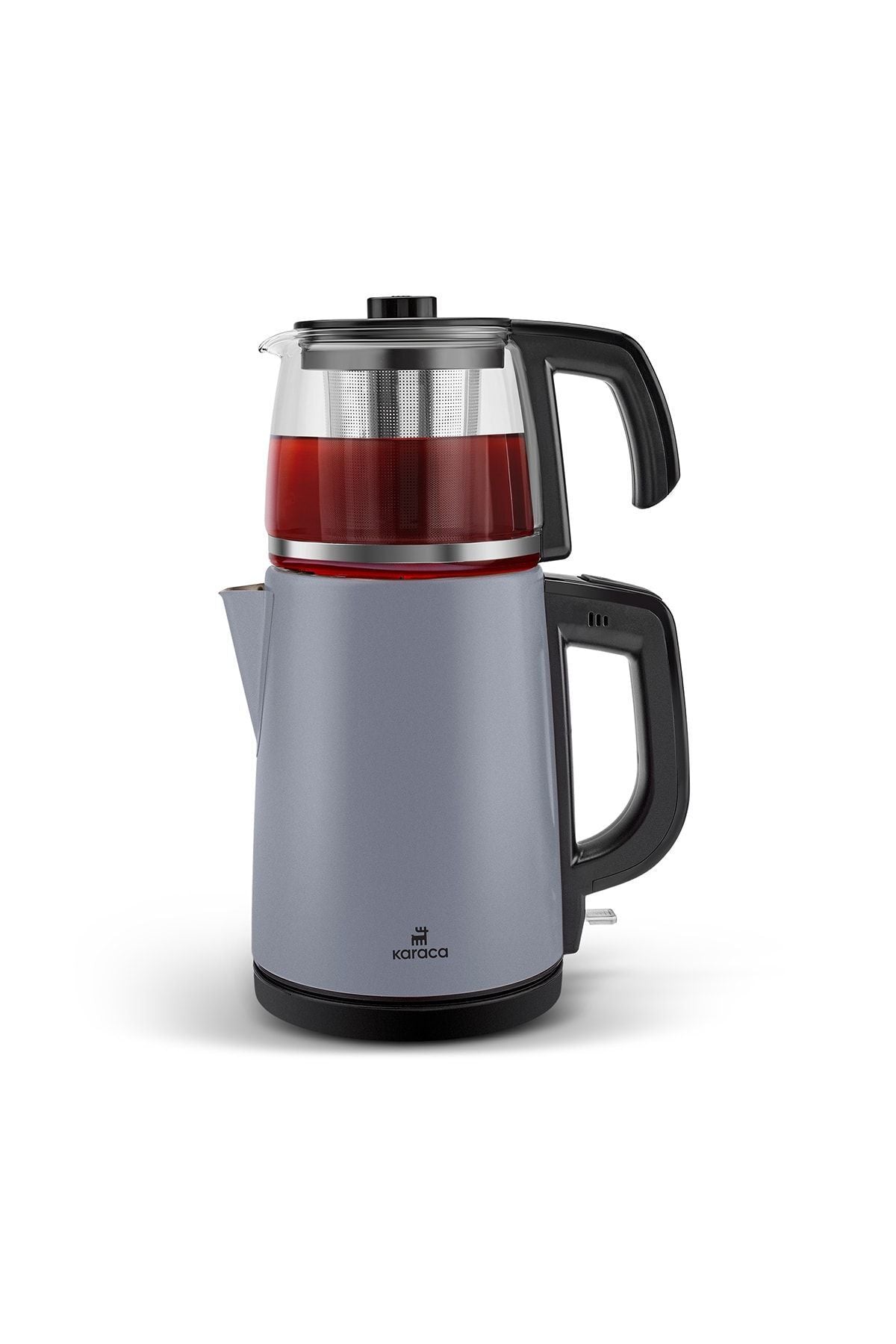 Tea Glass 2 In 1 Steel Tea Maker And Kettle Ocean Wave