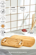 Lily Bamboo 2 Pcs Pro Cutting And Serving Board 28/33 cm