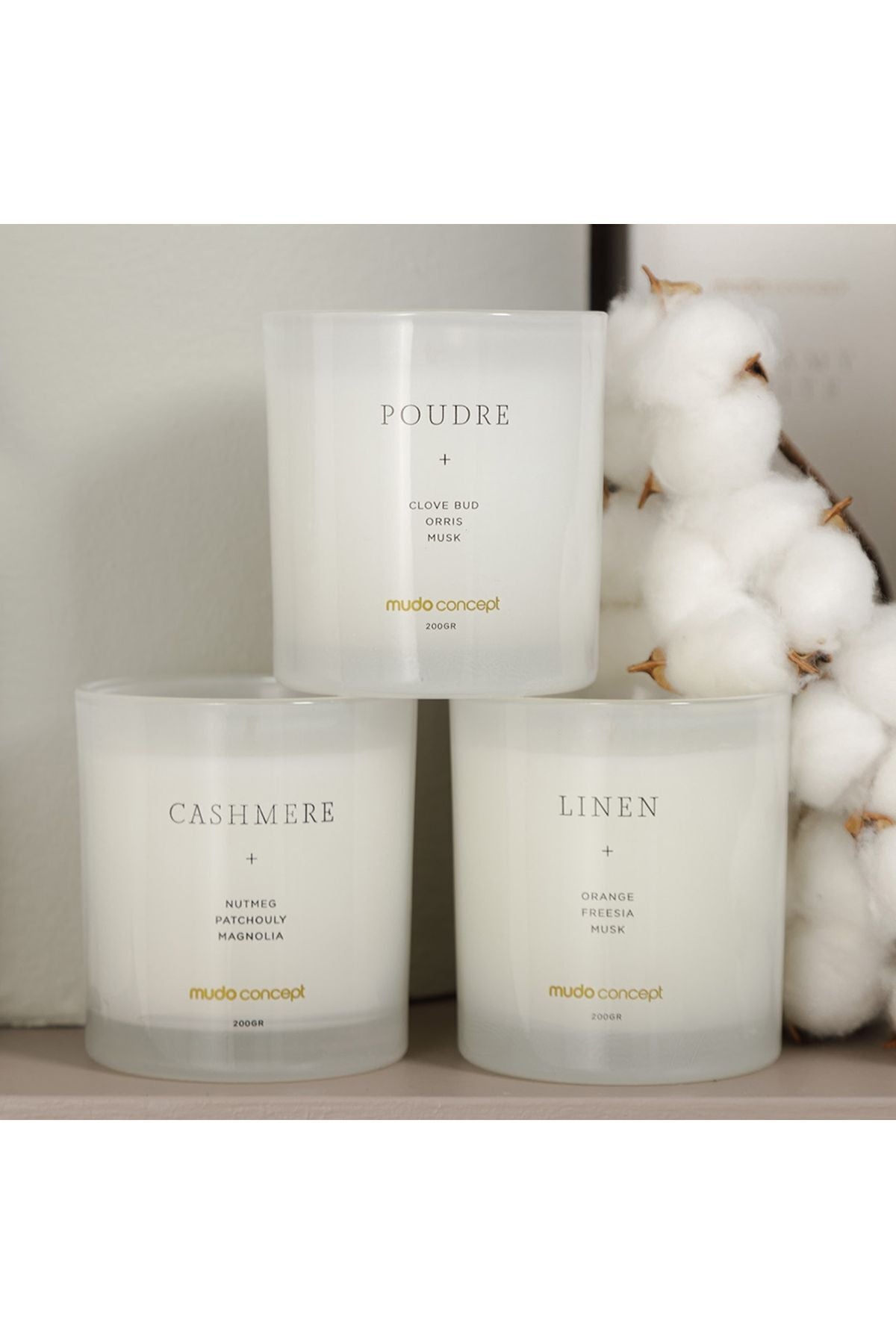 DREAMY WHITE CANDLE CASHMERE 200GR