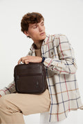 U.s Polo Assn 6760 Men's Handbag Shoulder Bag Cross Bag Brown