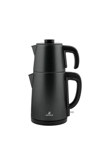 Gastro Dem 2 in 1 Steel Inox Tea Maker & Kettle Shiny Black