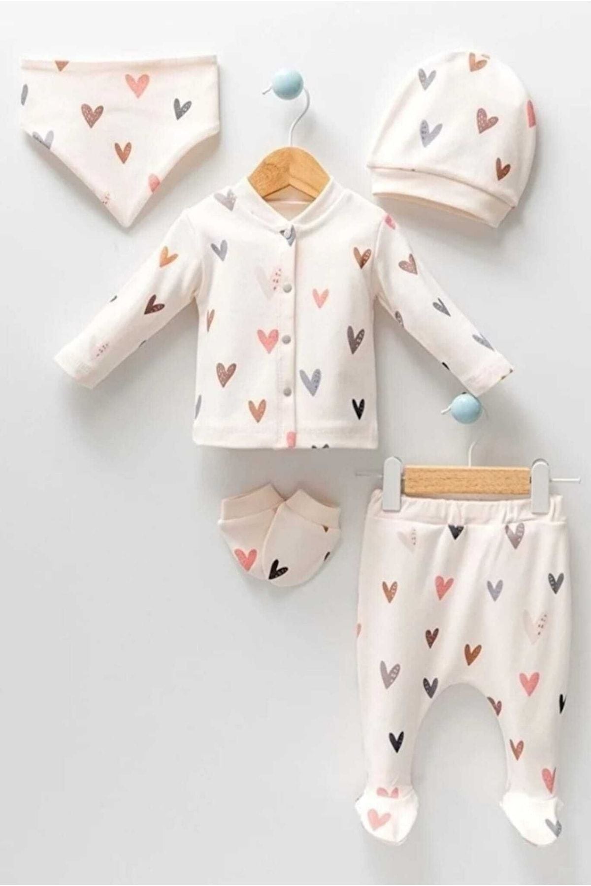 Baby Girl Newborn Cream 5 Pcs Hospital Outlet Set