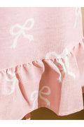 Pink Bow Detailed Women's Kitchen Apron