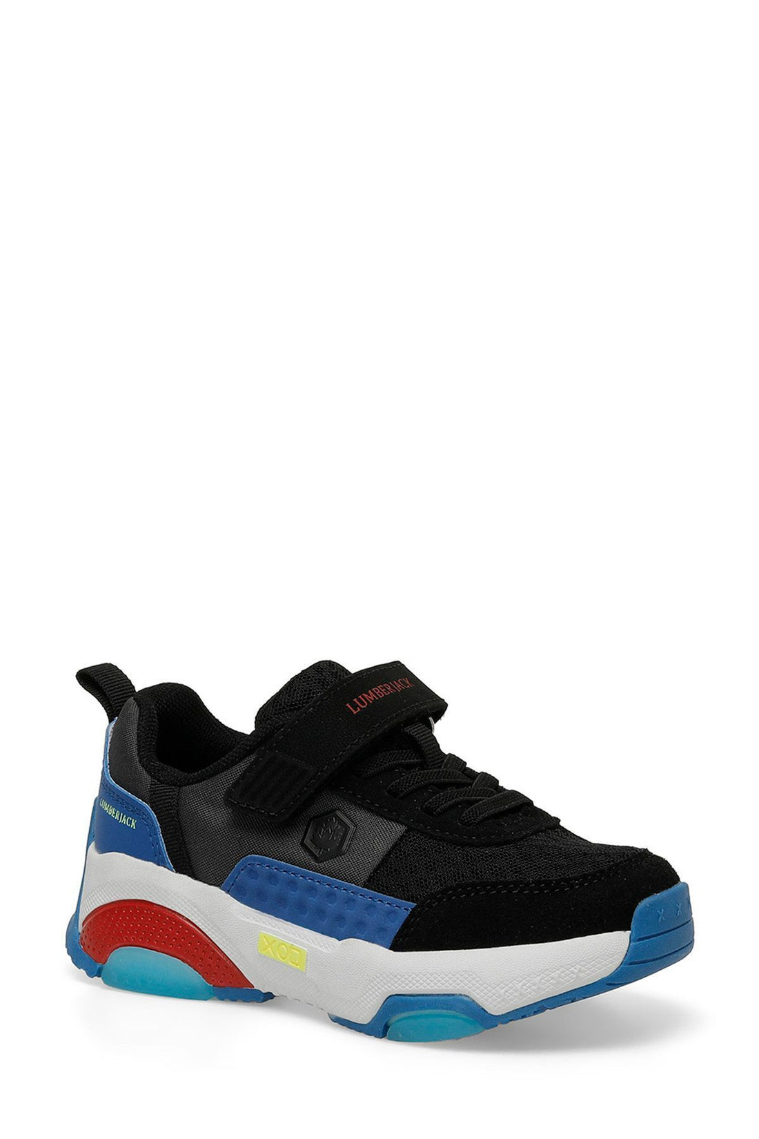 LOLAN 4FX Black Boy's Sneakers