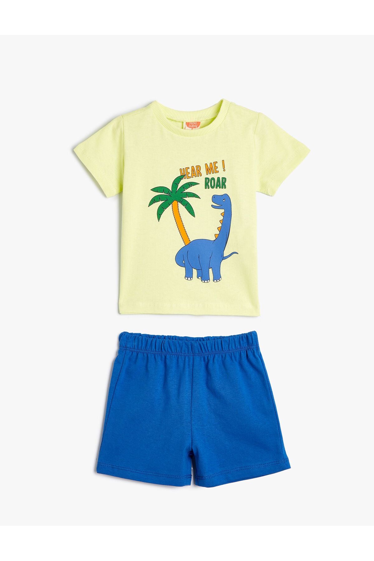 Set of 2 Shorts T-shirt Printed Cotton