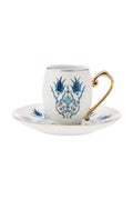 Iznik 6 Person Coffee Cup Set 80 ml