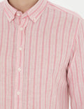 Pink Slim Fit Long Sleeve Shirt