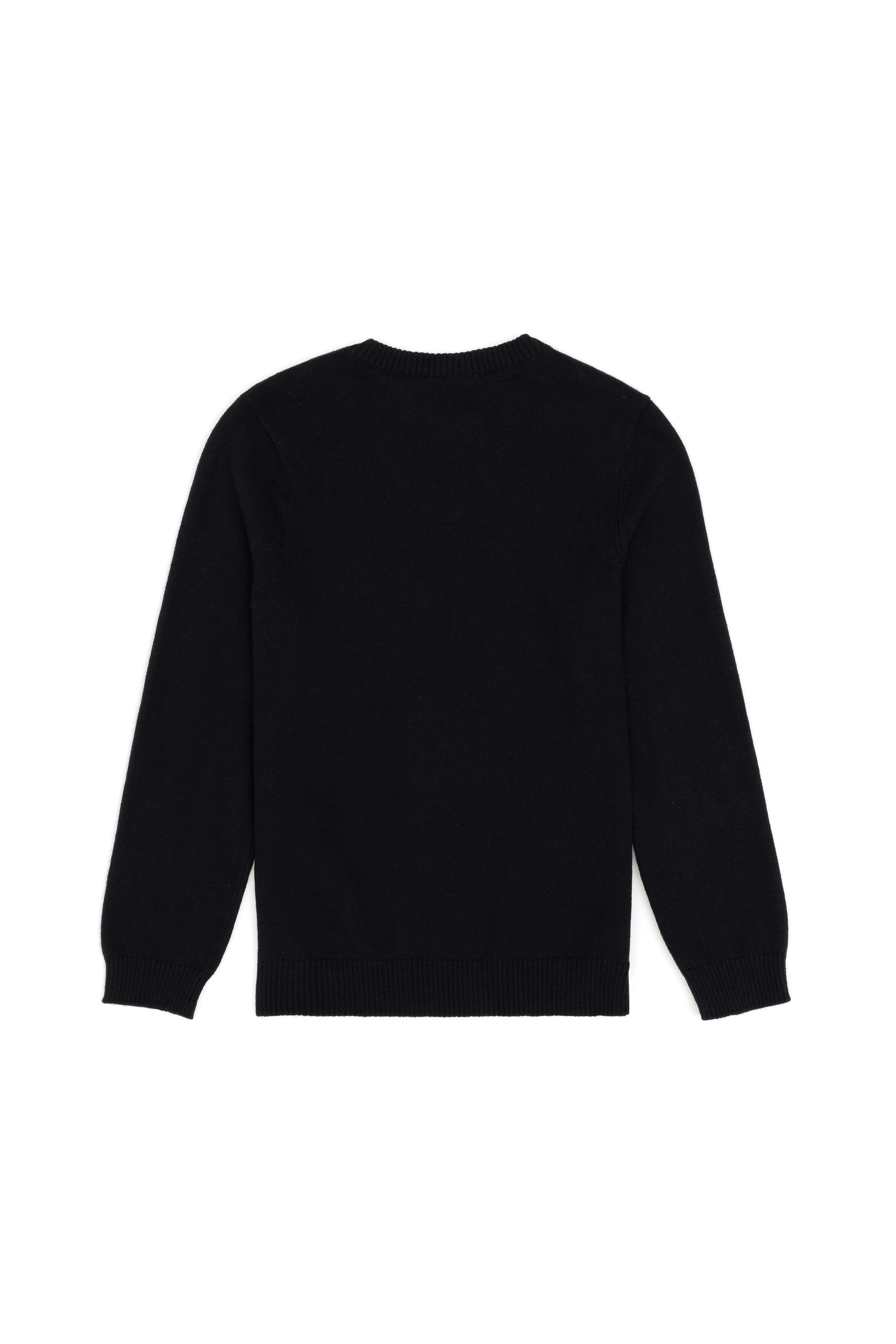 Boys' Black Basic V Neck Sweater