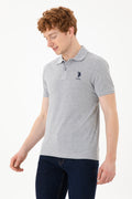 Men's Grey Melange Basic T-Shirt