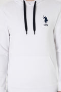 Men's White Basic Sweatshirt