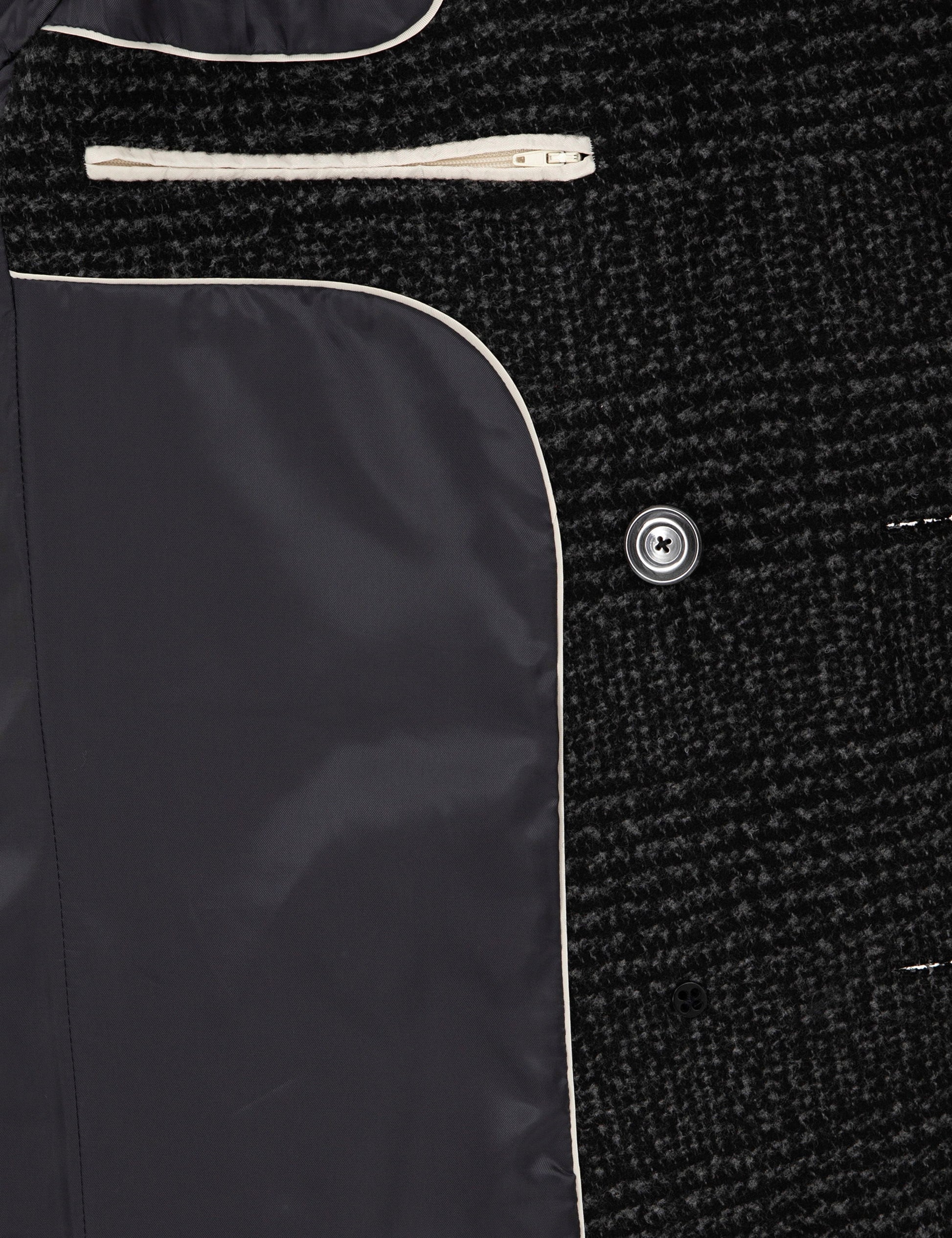 Smoked Slim Fit Cashmere Coat