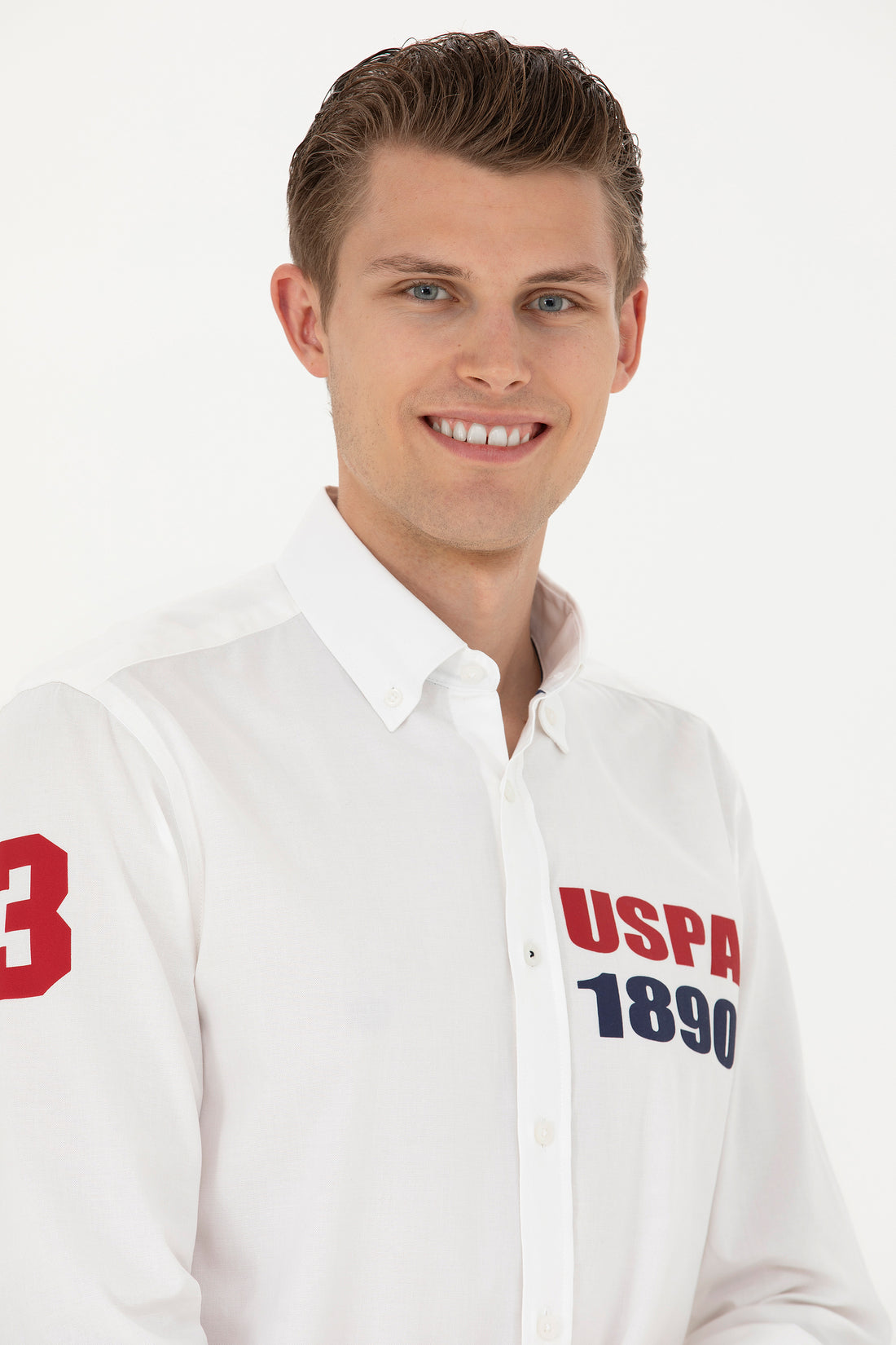 Men's White Long Sleeve Shirt