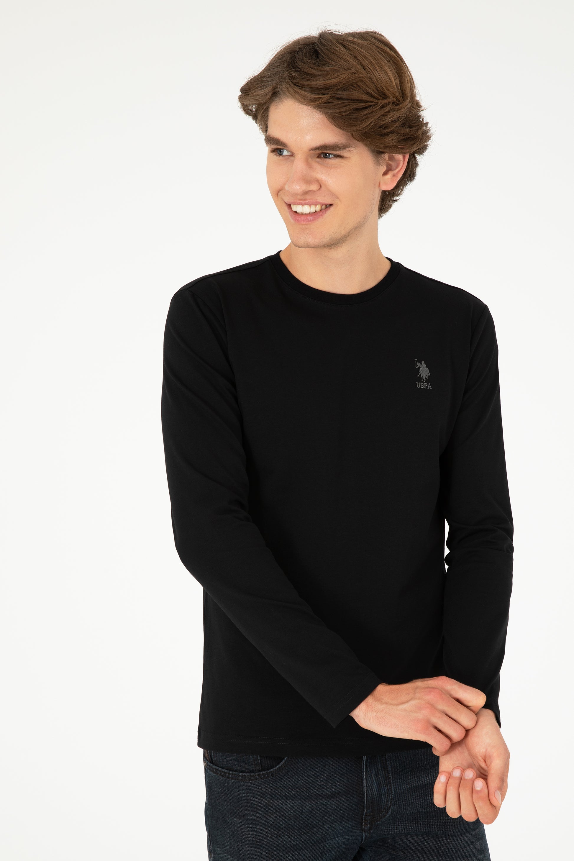 Men's Black Basic Sweatshirt