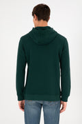 Men's Dark Green Basic Sweatshirt