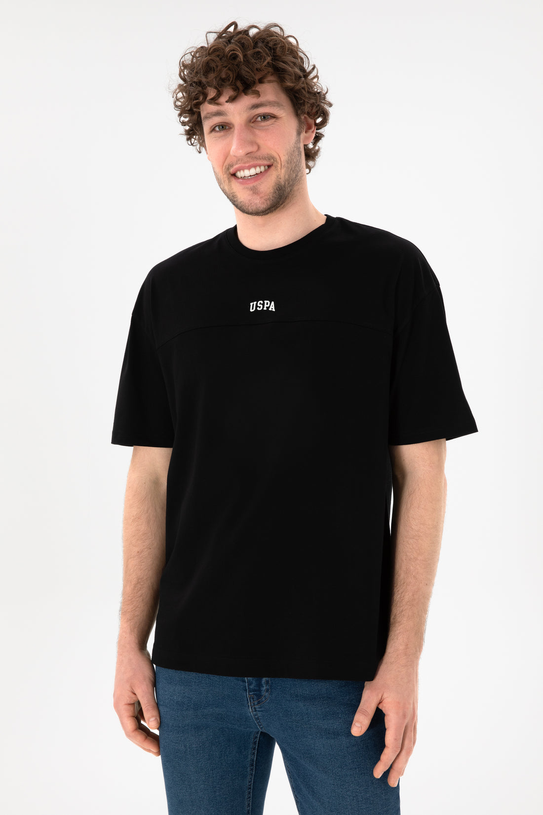 Men's Comfort Fit Crew Neck Black T-Shirt