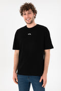 Men's Comfort Fit Crew Neck Black T-Shirt
