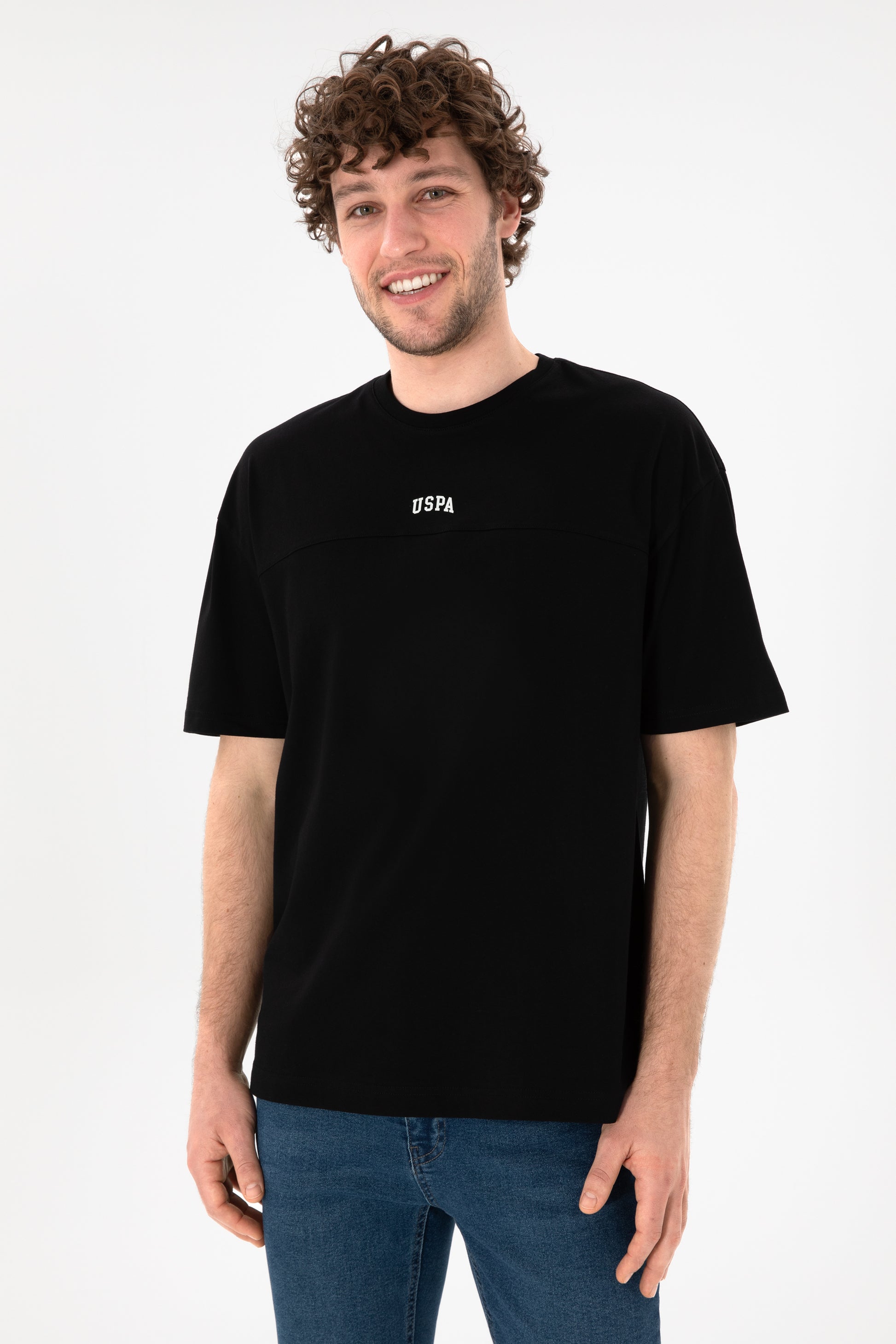 Men's Comfort Fit Crew Neck Black T-Shirt