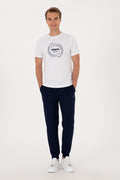 Men's Regular Fit Crew Neck White T-Shirt