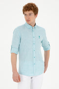 Men's Mint Long Sleeve Shirt