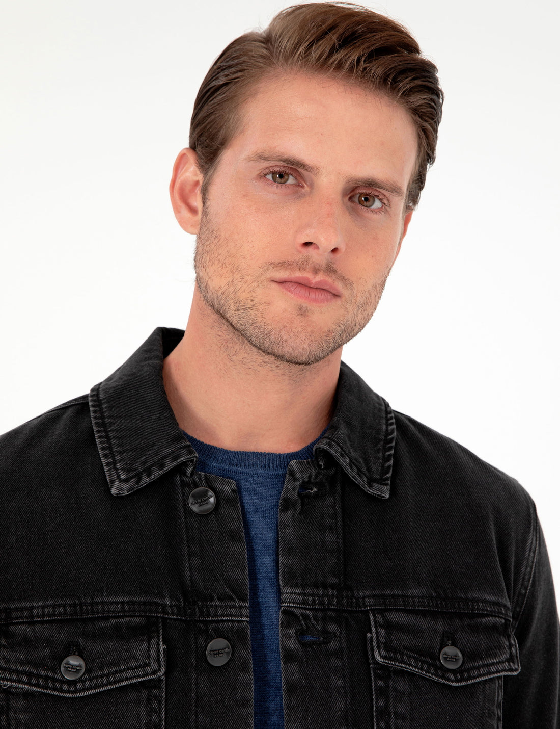 Black Slim Fit Jean Jacket