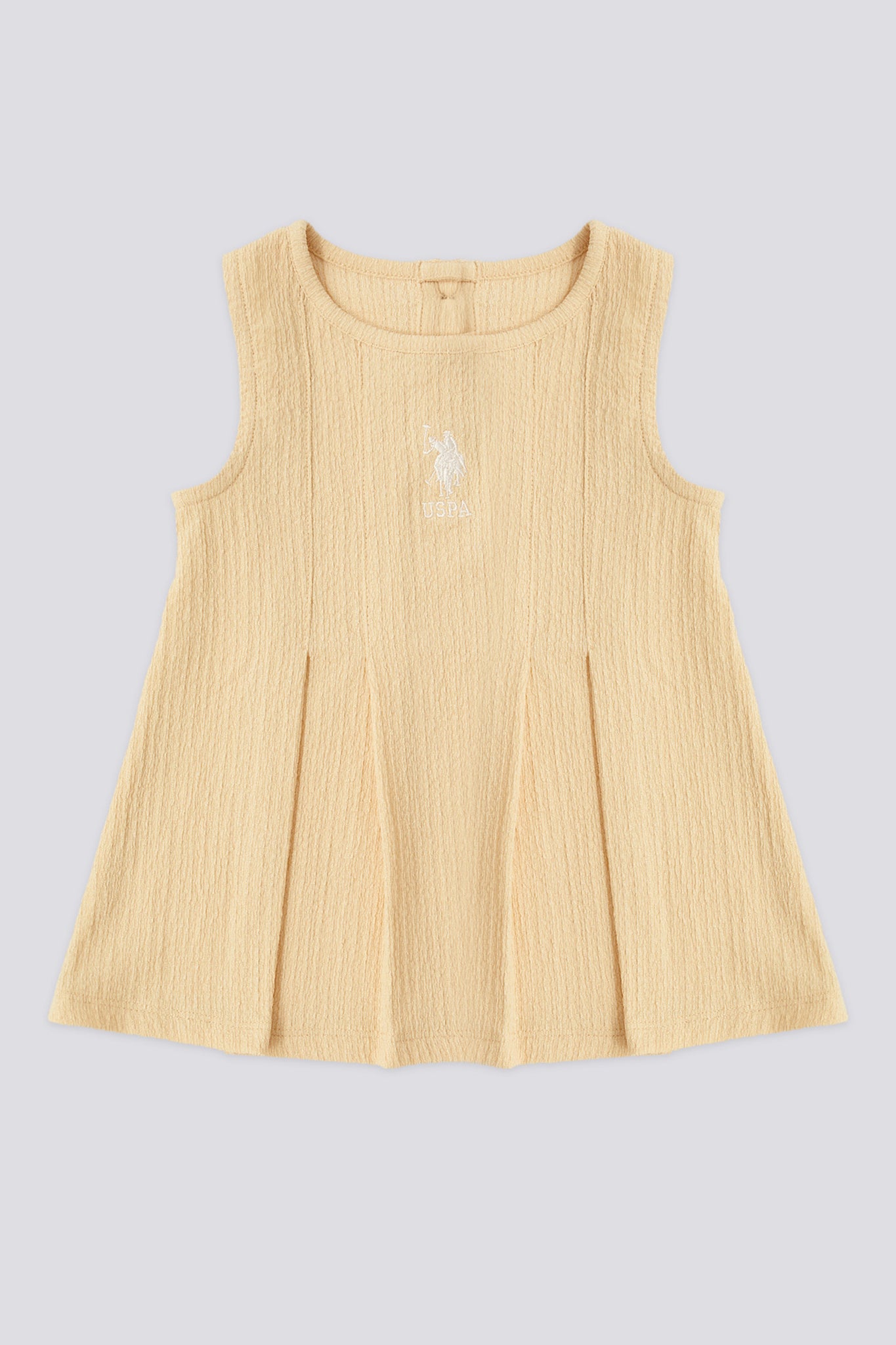 Baby Girl Yellow Sleeveless Dress