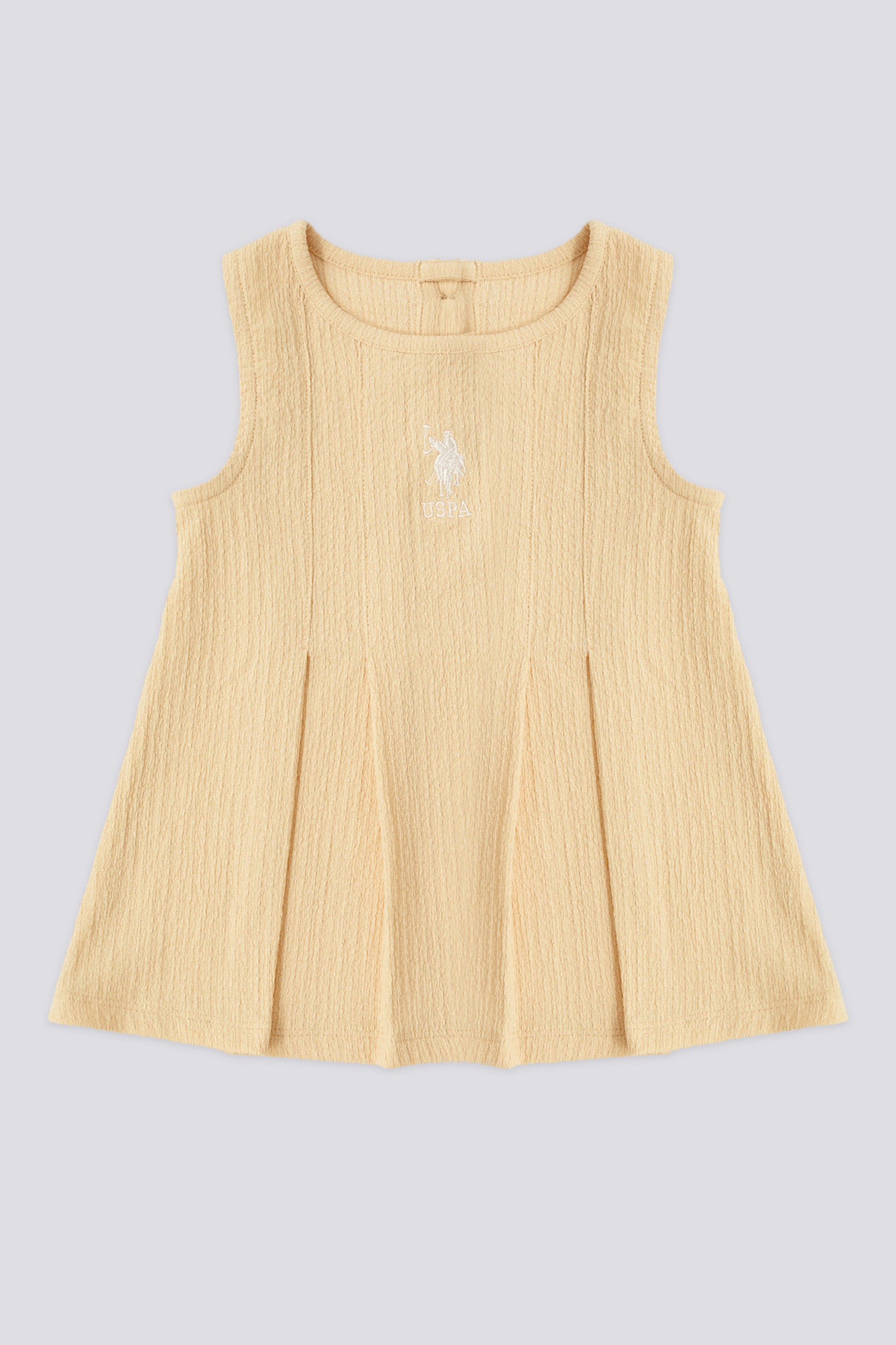 Baby Girl Yellow Sleeveless Dress