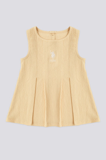 Baby Girl Yellow Sleeveless Dress