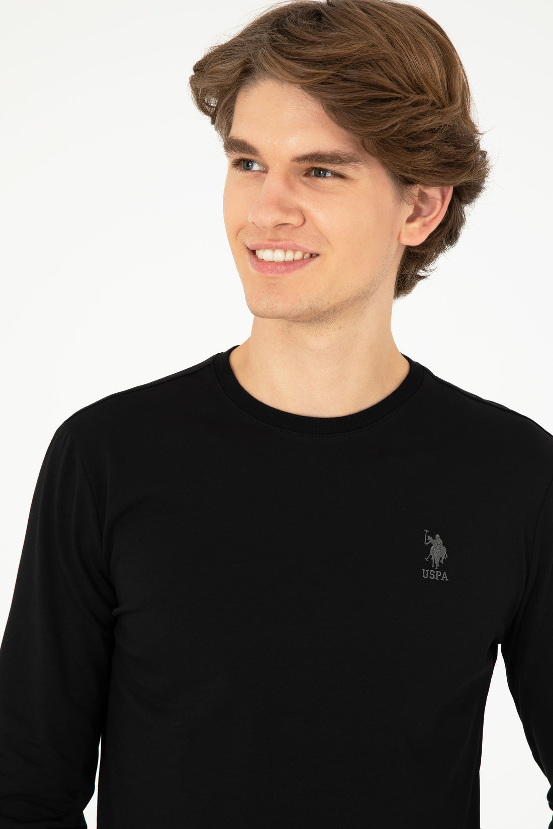 Men's Black Basic Sweatshirt