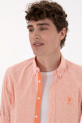 Men's Pomegranate Flower Long Sleeve Shirt