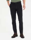 Black Slim Fit Canvas Pants