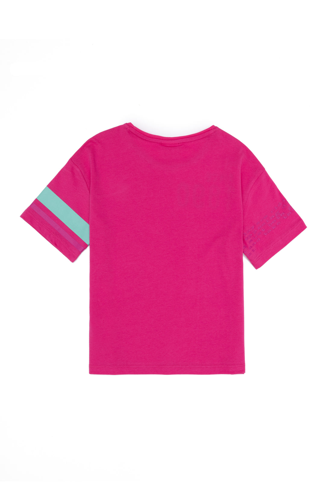 Kids Fuchsia Crew Neck T-Shirt