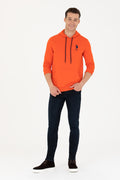 Men's Orange Basic Sweatshirt