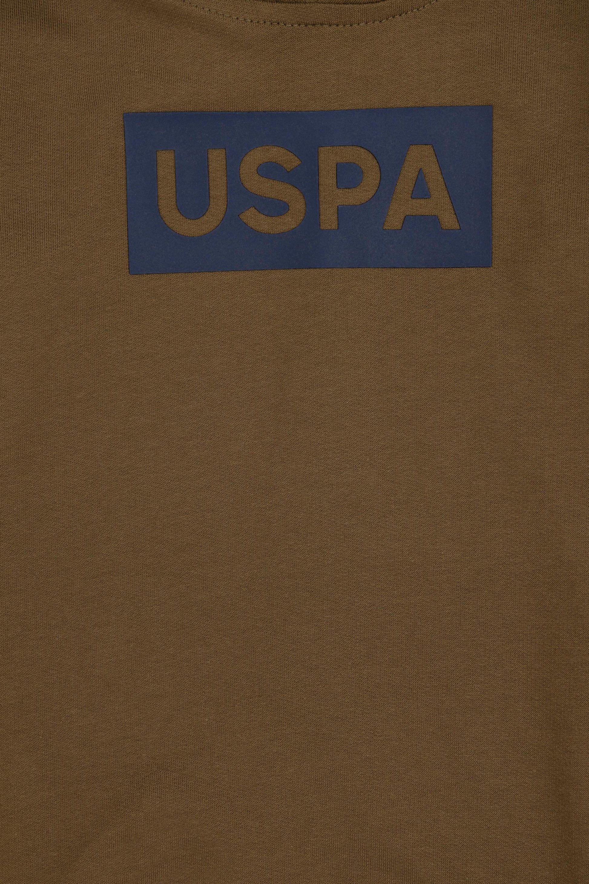 Boy's Khaki Hooded Sweatshirt