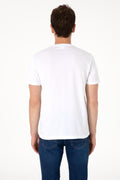 Men's Regular Fit Crew Neck White T-Shirt