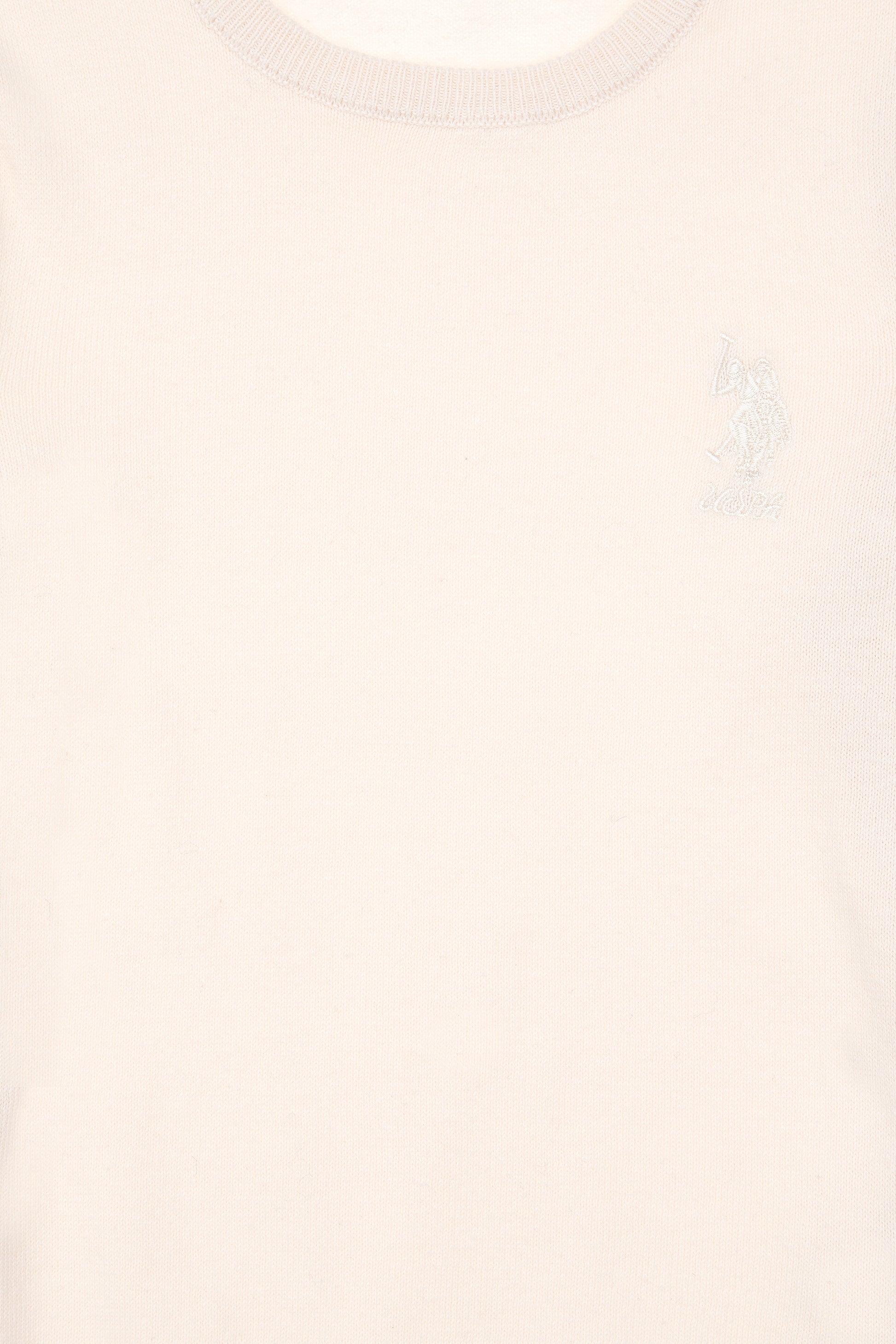 Girls' Cream Basic Sweater