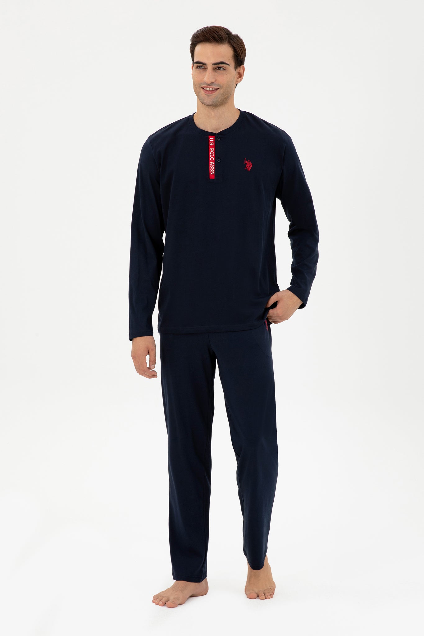 Men's Navy Blue Pajama Set