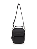 Men's Black Strap Handbag