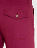 Plum Standard Fit Bermuda Shorts