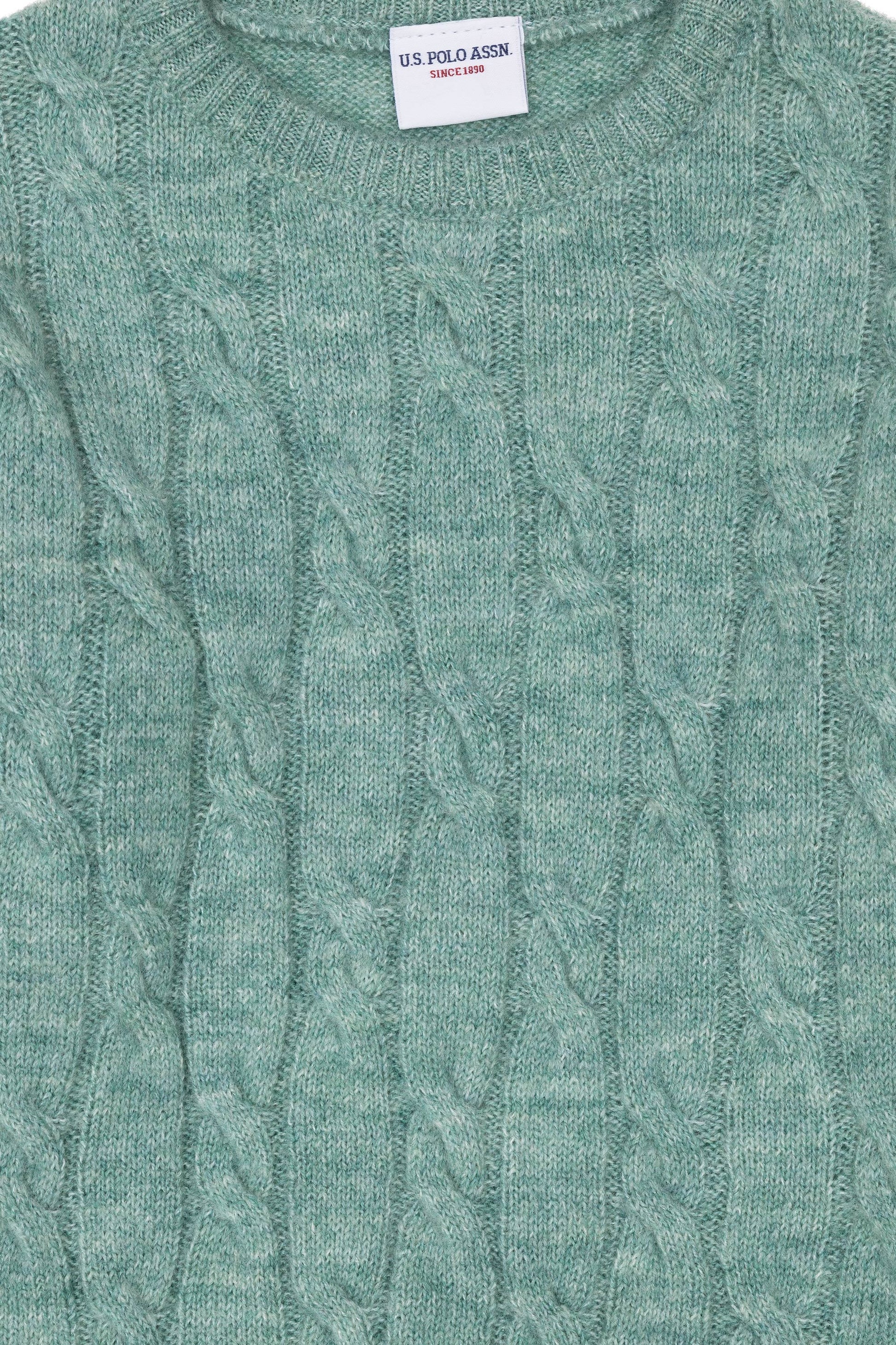 Girls' Mint Melange Sweater