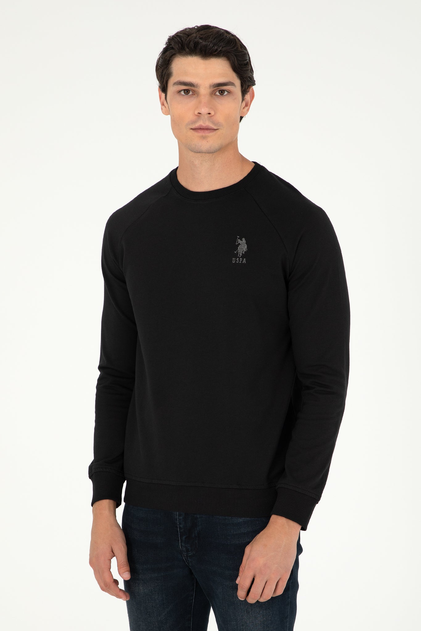 Men's Black Basic Sweatshirt