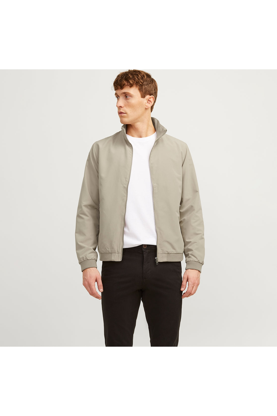 Jack&Jones Rush Harrington Bomber Men's Beige Round Neck Jacket