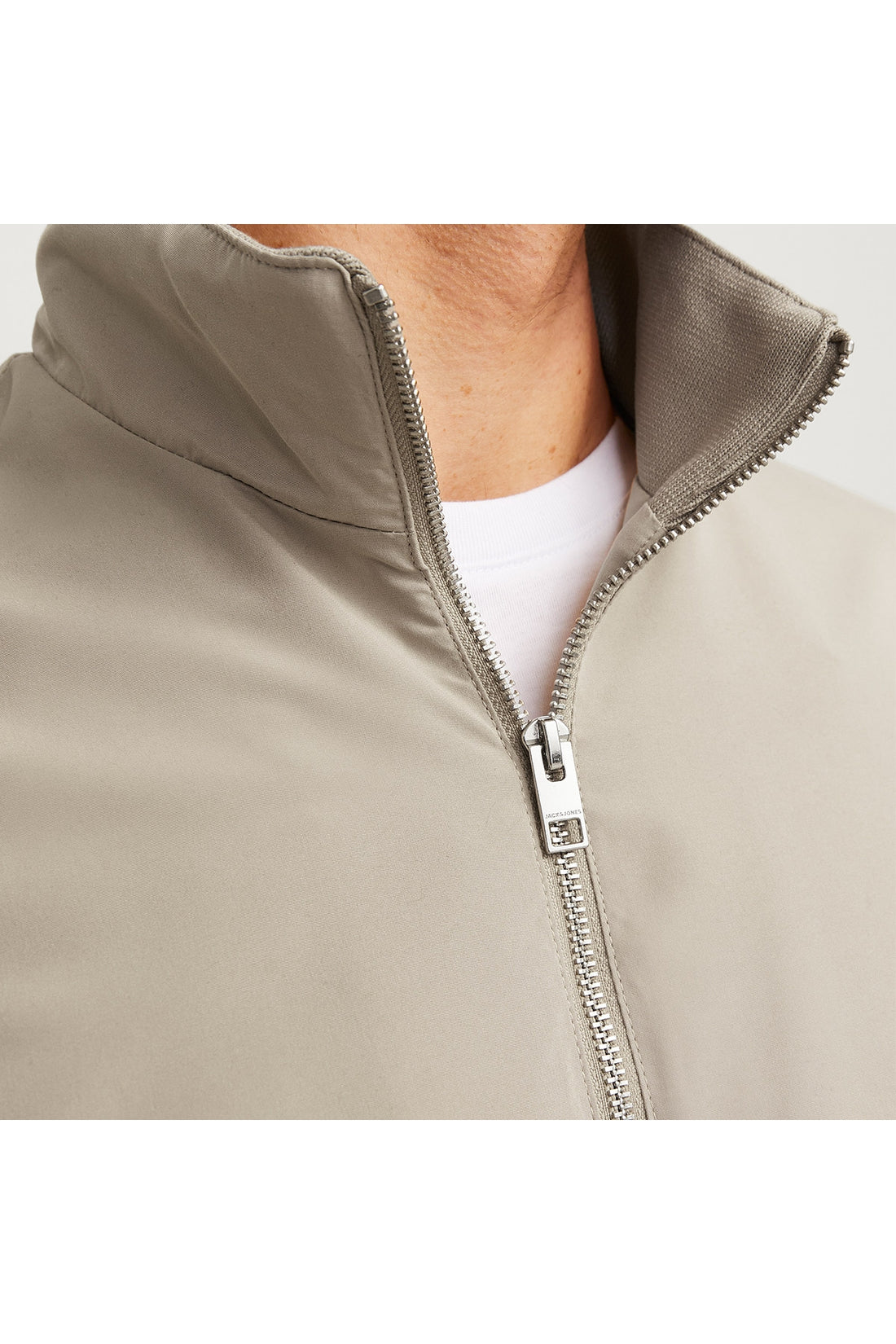 Jack&Jones Rush Harrington Bomber Men's Beige Round Neck Jacket