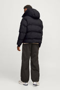 Men's Jcoalpha Hooded Windproof Puffer Coat 12261971 Black